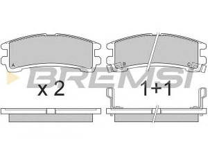 BREMSI BP2619 stabdžių trinkelių rinkinys, diskinis stabdys 
 Techninės priežiūros dalys -> Papildomas remontas
4406032G85, 4406032G86, TT0029999