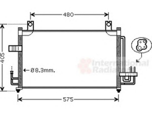 VAN WEZEL 83005068 kondensatorius, oro kondicionierius 
 Oro kondicionavimas -> Kondensatorius
97606-FD100, 97606FD100