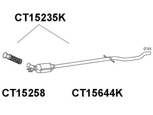 VENEPORTE CT15235K katalizatoriaus keitiklis 
 Išmetimo sistema -> Katalizatoriaus keitiklis
1705HW, 1705RG, 1705RH, 1731GP