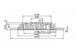 ASHUKI M613-01 stabdžių diskas 
 Dviratė transporto priemonės -> Stabdžių sistema -> Stabdžių diskai / priedai
0 986 478 701/BOSCH, 08.6857.10/BREMBO