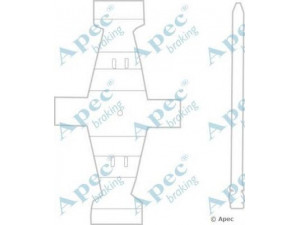 APEC braking KIT1169 priedų komplektas, stabdžių trinkelė 
 Stabdžių sistema -> Būgninis stabdys -> Dalys/priedai