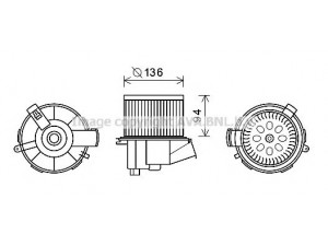 AVA QUALITY COOLING PE8387 elektrovariklis, vidinis pūtiklis 
 Šildymas / vėdinimas -> Orpūtė/dalys
6441P1