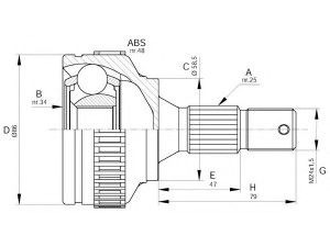 OPEN PARTS CVJ5593.10 jungčių komplektas, kardaninis velenas 
 Ratų pavara -> Sujungimai/komplektas
3272FG, 3272KL, 3272LP, 3272LE