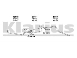 KLARIUS 330468E išmetimo sistema