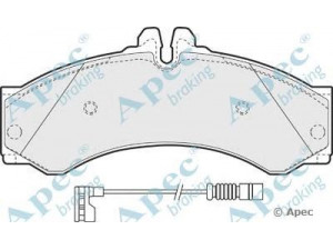 APEC braking PAD1632 stabdžių trinkelių rinkinys, diskinis stabdys 
 Techninės priežiūros dalys -> Papildomas remontas
0044201520, 0044202420, 2D0698151B