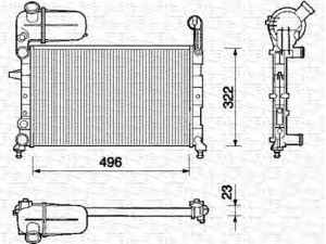 MAGNETI MARELLI 350213105000 radiatorius, variklio aušinimas 
 Aušinimo sistema -> Radiatorius/alyvos aušintuvas -> Radiatorius/dalys
7732873, 7632018, 7732873, 7632018