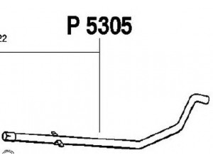 FENNO P5305 išleidimo kolektorius 
 Išmetimo sistema -> Išmetimo vamzdžiai
8831422, 8838112