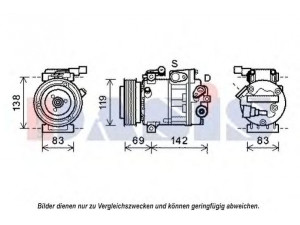 AKS DASIS 852567N kompresorius, oro kondicionierius 
 Oro kondicionavimas -> Kompresorius/dalys
977013J000, 977013J010