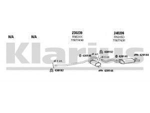 KLARIUS 720284E išmetimo sistema 
 Išmetimo sistema -> Išmetimo sistema, visa