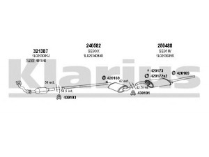 KLARIUS 790107E išmetimo sistema 
 Išmetimo sistema -> Išmetimo sistema, visa