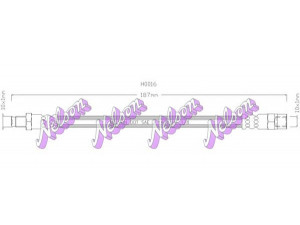 Brovex-Nelson H0016 stabdžių žarnelė 
 Stabdžių sistema -> Stabdžių žarnelės
437611775, 481611775, 89311775A