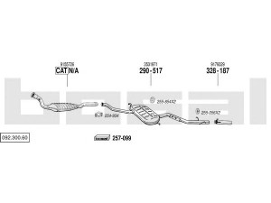 BOSAL 092.300.60 išmetimo sistema 
 Išmetimo sistema -> Išmetimo sistema, visa