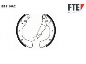 FTE BB1130A2 stabdžių trinkelių komplektas 
 Techninės priežiūros dalys -> Papildomas remontas
16 05 041, 16 05 052, 16 05 811