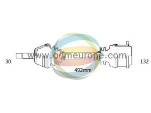 ODM-MULTIPARTS 18-082420 kardaninis velenas 
 Ratų pavara -> Kardaninis velenas
3815A181, 3815A182, 3815A308, MR580692
