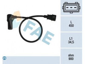 FAE 79074 RPM jutiklis, variklio valdymas 
 Elektros įranga -> Jutikliai
6238395, 4772232, 90464741, 9544560
