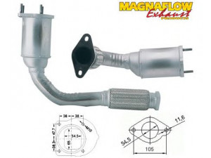 MAGNAFLOW 82570D katalizatoriaus keitiklis 
 Išmetimo sistema -> Katalizatoriaus keitiklis
1026347, 1078019