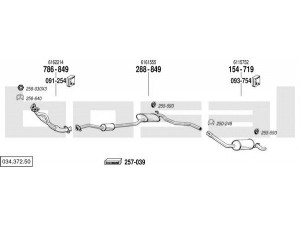 BOSAL 034.372.50 išmetimo sistema 
 Išmetimo sistema -> Išmetimo sistema, visa