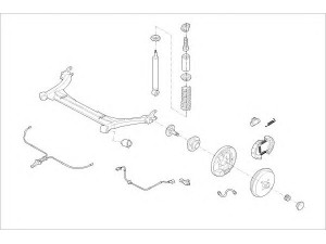 DELPHI VW-16521-R rato pakaba 
 Ašies montavimas/vairavimo mechanizmas/ratai -> Prekių paieška pagal schemą