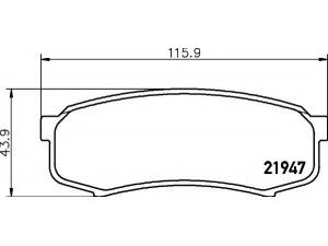 HELLA 8DB 355 016-831 stabdžių trinkelių rinkinys, diskinis stabdys 
 Techninės priežiūros dalys -> Papildomas remontas
4605A389, 4605A458, 0446660010