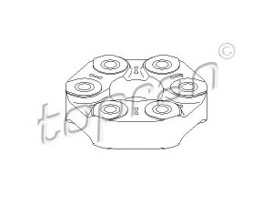 TOPRAN 501 700 jungtis, kardaninis velenas 
 Ašies pavara -> Kardaninis velenas, visas -> Universalus sujungimas
2611 7 522 027, 7 522 027