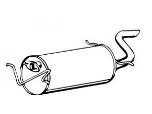 WALKER 14087 galinis duslintuvas 
 Išmetimo sistema -> Duslintuvas
F21940100B, F21940100C, F21940100F