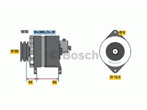 BOSCH 6 033 GB5 001 kintamosios srovės generatorius 
 Elektros įranga -> Kint. sr. generatorius/dalys -> Kintamosios srovės generatorius