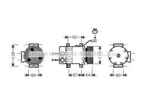 AVA QUALITY COOLING JEAK047 kompresorius, oro kondicionierius 
 Oro kondicionavimas -> Kompresorius/dalys
55037205AD, 55037205AE, 55037205AF