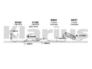 KLARIUS 900396E išmetimo sistema 
 Išmetimo sistema -> Išmetimo sistema, visa