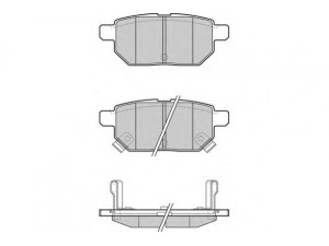 E.T.F. 12-1322 stabdžių trinkelių rinkinys, diskinis stabdys 
 Techninės priežiūros dalys -> Papildomas remontas
04466-02210, 04466-12130, 04466-12190
