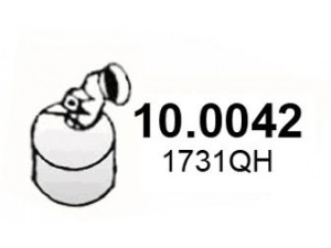 ASSO 10.0042 katalizatoriaus keitiklis 
 Išmetimo sistema -> Katalizatoriaus keitiklis
1731PN, 1731QH, 173833, 1731PN
