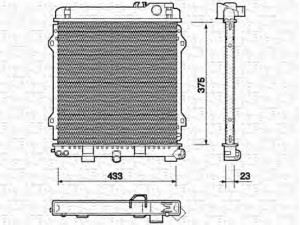 MAGNETI MARELLI 350213701000 radiatorius, variklio aušinimas 
 Aušinimo sistema -> Radiatorius/alyvos aušintuvas -> Radiatorius/dalys
17112225591, 17112225592