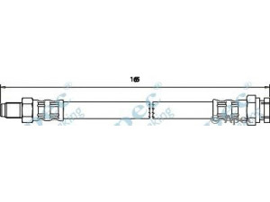 APEC braking HOS3588 stabdžių žarnelė 
 Stabdžių sistema -> Stabdžių žarnelės
55700975, 6R0611764B, 55700975