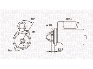 MAGNETI MARELLI 063191007010 starteris 
 Elektros įranga -> Starterio sistema -> Starteris
0003188V006, A 005 151 07 01, A 005 151 26 01