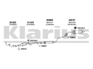 KLARIUS 570238E išmetimo sistema 
 Išmetimo sistema -> Išmetimo sistema, visa