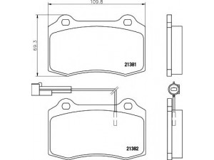 HELLA 8DB 355 018-061 stabdžių trinkelių rinkinys, diskinis stabdys 
 Techninės priežiūros dalys -> Papildomas remontas
4728999, 5892740