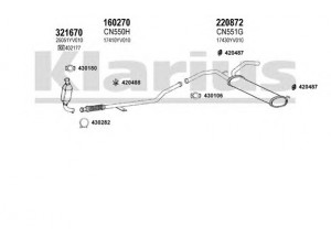 KLARIUS 900483E išmetimo sistema 
 Išmetimo sistema -> Išmetimo sistema, visa