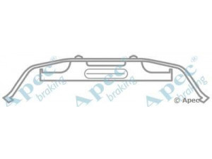 APEC braking KIT1025 priedų komplektas, stabdžių trinkelė 
 Stabdžių sistema -> Būgninis stabdys -> Dalys/priedai