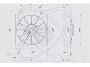 ELECTRO AUTO 32I0002 ventiliatorius, radiatoriaus