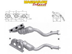 MAGNAFLOW 60603 katalizatoriaus keitiklis 
 Išmetimo sistema -> Katalizatoriaus keitiklis
18407518673