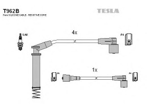 TESLA T962B uždegimo laido komplektas 
 Kibirkšties / kaitinamasis uždegimas -> Uždegimo laidai/jungtys
1612541, 1612544, 1612556, 1612610