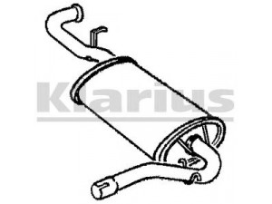 KLARIUS SE6C galinis duslintuvas 
 Išmetimo sistema -> Duslintuvas
028115303A, 6A0253609E, 028115303A