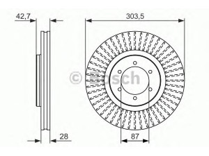 BOSCH 0 986 479 694 stabdžių diskas 
 Dviratė transporto priemonės -> Stabdžių sistema -> Stabdžių diskai / priedai
51712H1030
