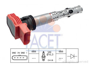 FACET 9.6327 ritė, uždegimas 
 Kibirkšties / kaitinamasis uždegimas -> Uždegimo ritė
06D 905 115, 06D 905 115 A, 06D 905 115 C