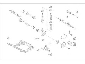 DELPHI RENA-05584-F rato pakaba 
 Ašies montavimas/vairavimo mechanizmas/ratai -> Prekių paieška pagal schemą