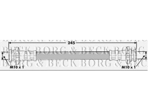 BORG & BECK BBH6772 stabdžių žarnelė 
 Stabdžių sistema -> Stabdžių žarnelės
96320284, 96320284, 96528011