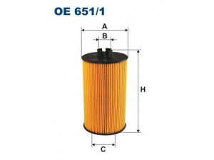 FILTRON OE651/1 alyvos filtras
0001801609, 9041800009, 9061800109