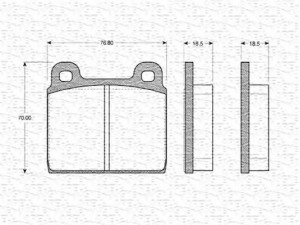 MAGNETI MARELLI 363702160013 stabdžių trinkelių rinkinys, diskinis stabdys 
 Techninės priežiūros dalys -> Papildomas remontas
000 359 50 07, 0003595007, 211 615 115 D