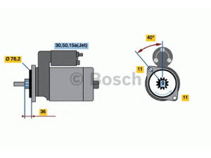 BOSCH 0 001 112 038 starteris
020 911 023 MX, 020 911 023 L, 020 911 023 M