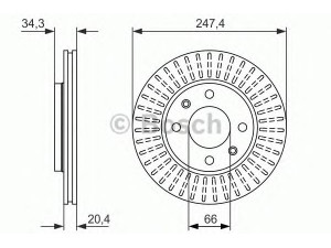 BOSCH 0 986 479 861 stabdžių diskas 
 Stabdžių sistema -> Diskinis stabdys -> Stabdžių diskas
4246 94, 4246 A7, 91 517 695, 95 661 747