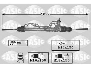 SASIC 7006103 vairo pavara 
 Vairavimas -> Vairo pavara/siurblys
7701351310, 7701351833, 7701466493